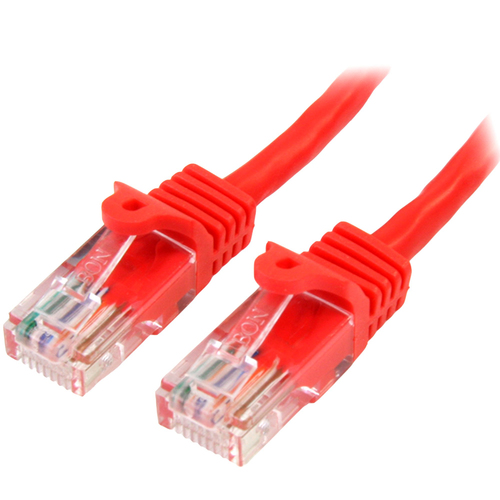 Cable de red 5 metros, Cat5e, RJ45, Sin enganches, Color blanco